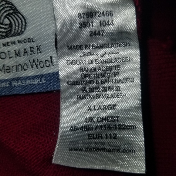 Jasper Conran Merino wool sweater sz XL - Picture 7 of 9